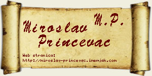 Miroslav Prinčevac vizit kartica
